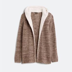 Lety & Me Nola Sherpa Trim Cardigan
